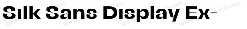Silk Sans Display Ex字体转换